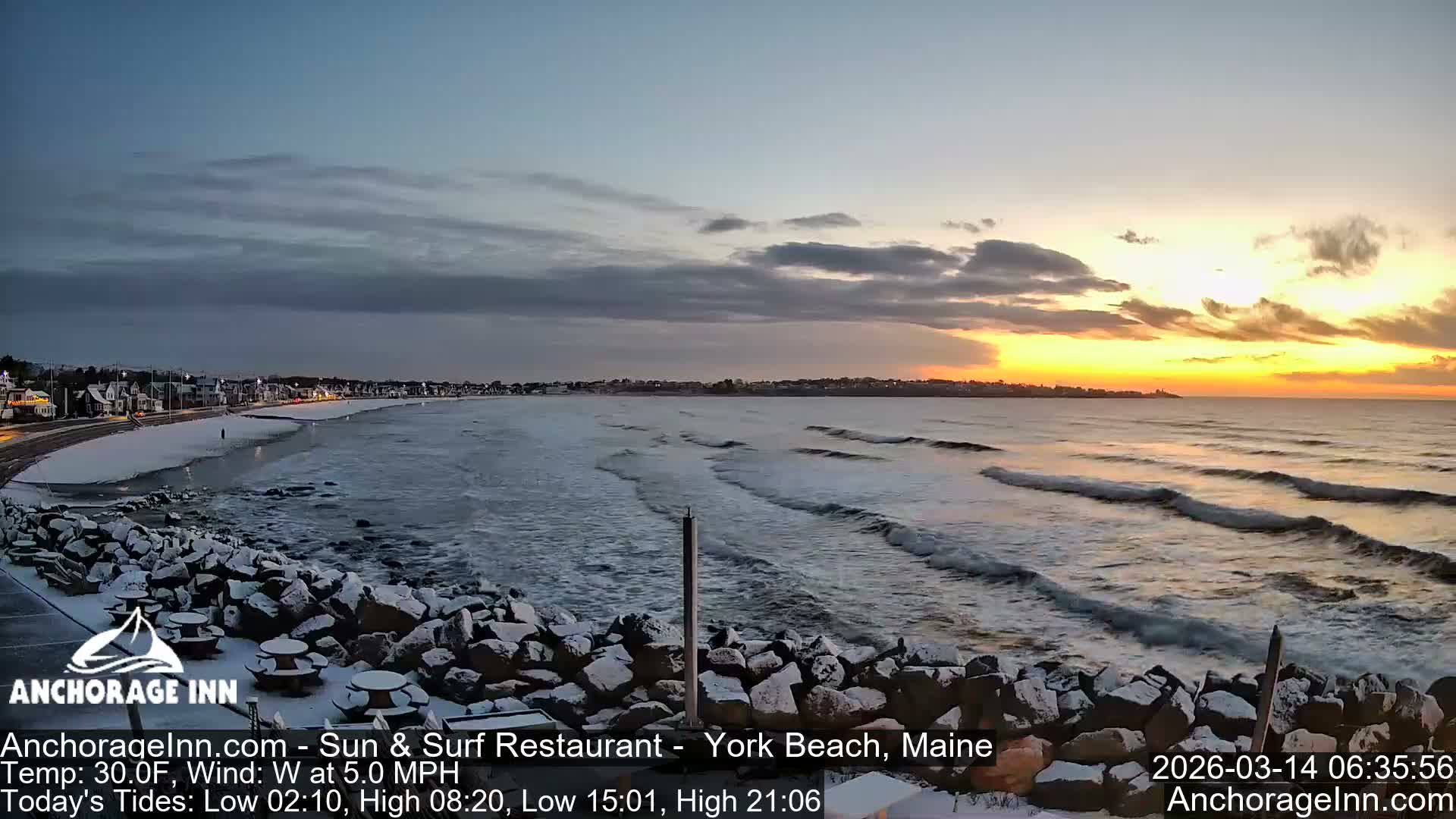 York Beach Ocean Surf Live Cam- Maine, USA