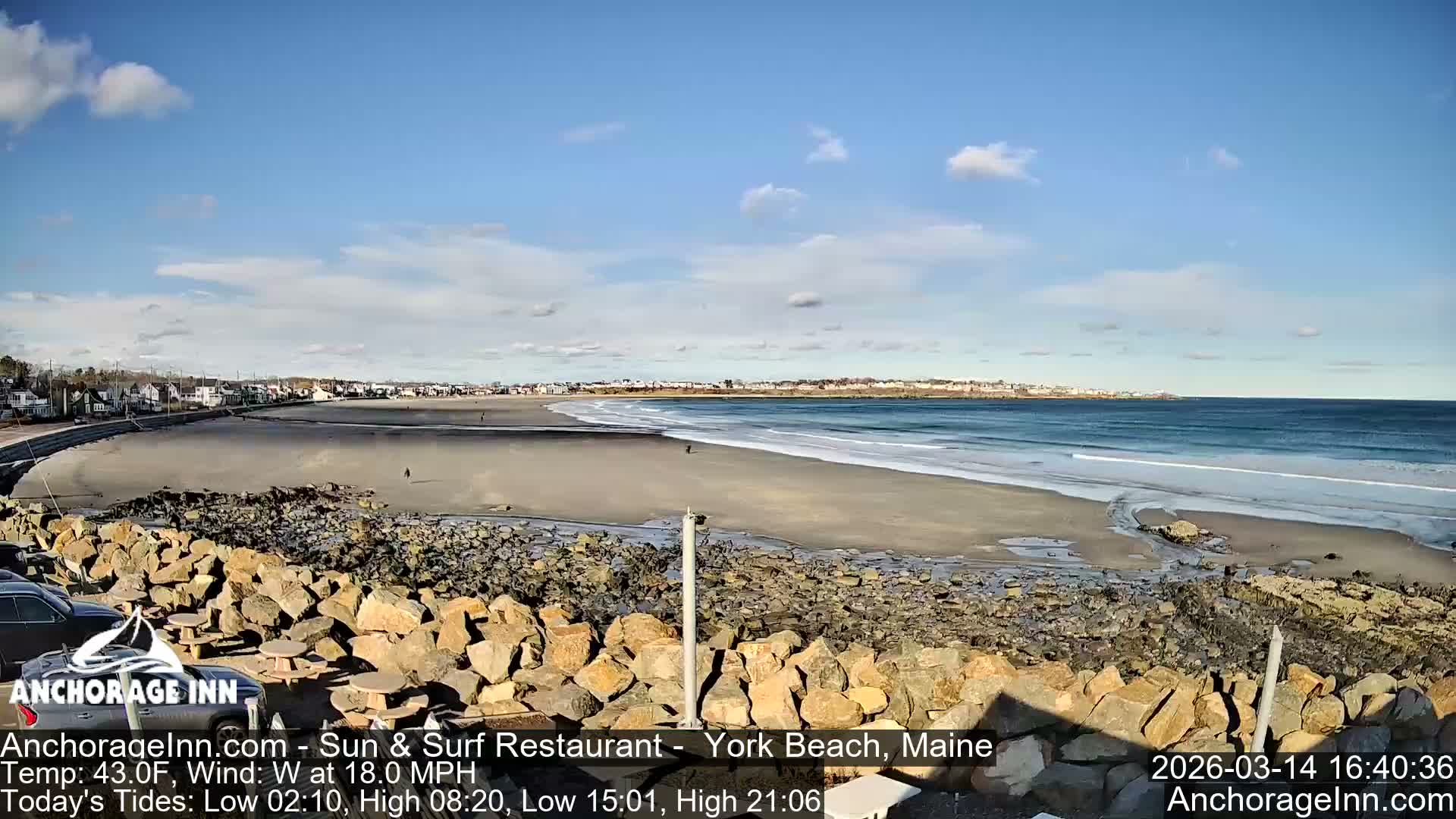 York Beach Ocean Surf Live Cam- Maine, USA