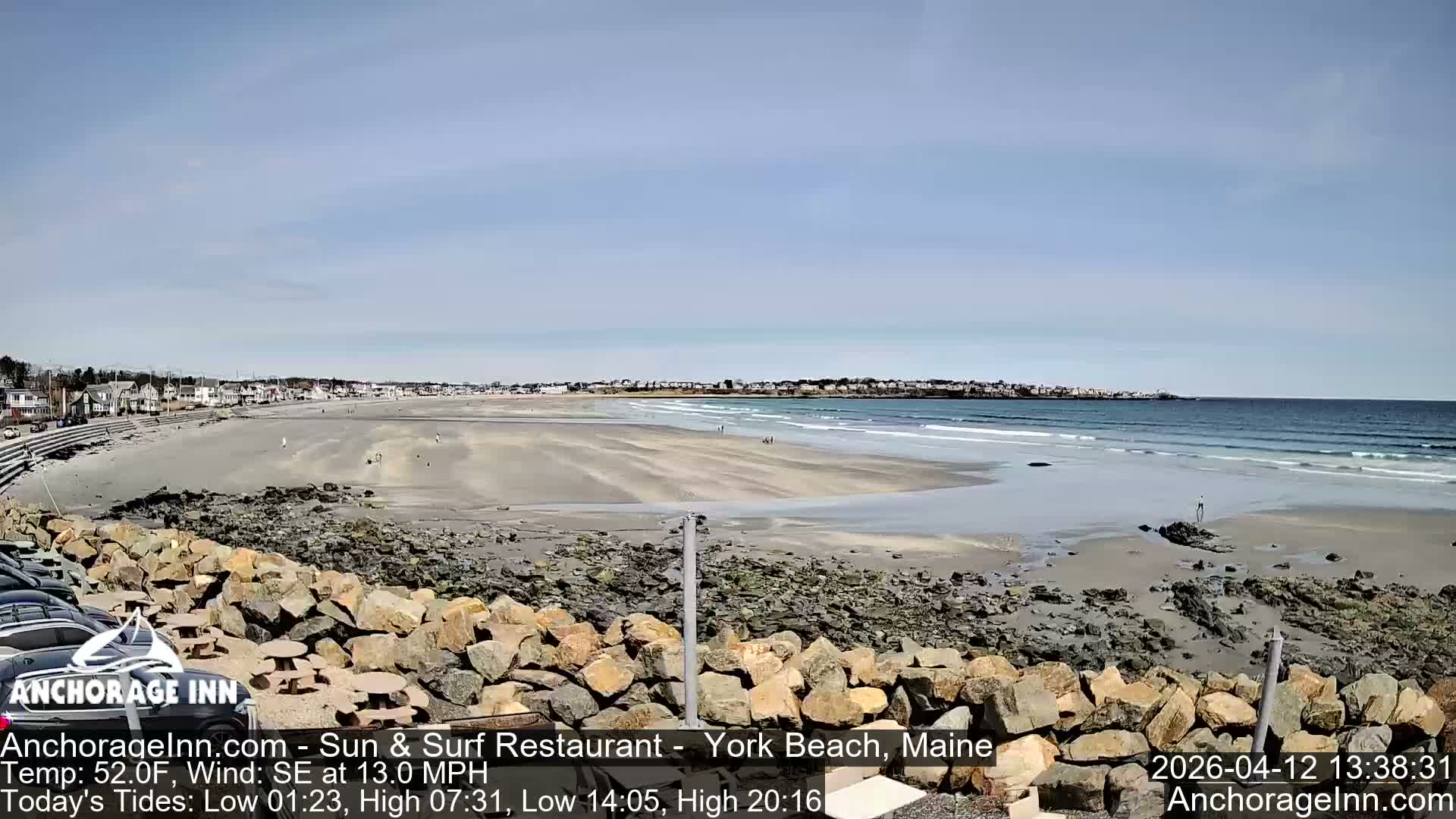 York Beach Ocean Surf Live Cam- Maine, USA