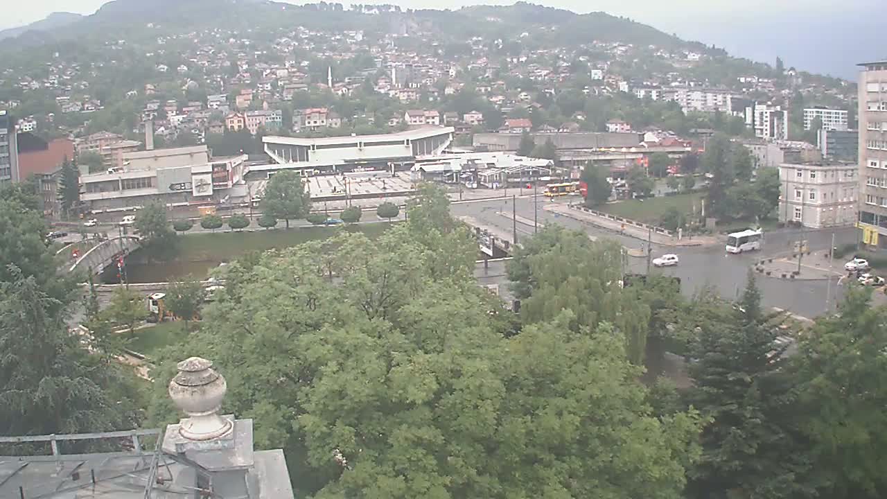Općina (Municipality) Centar Sarajevo Skyline Live Cam - Centar, Sarajevo, Sarajevo Canton, Federation of Bosnia and Herzegovina,  Bosnia and Herzegovina
