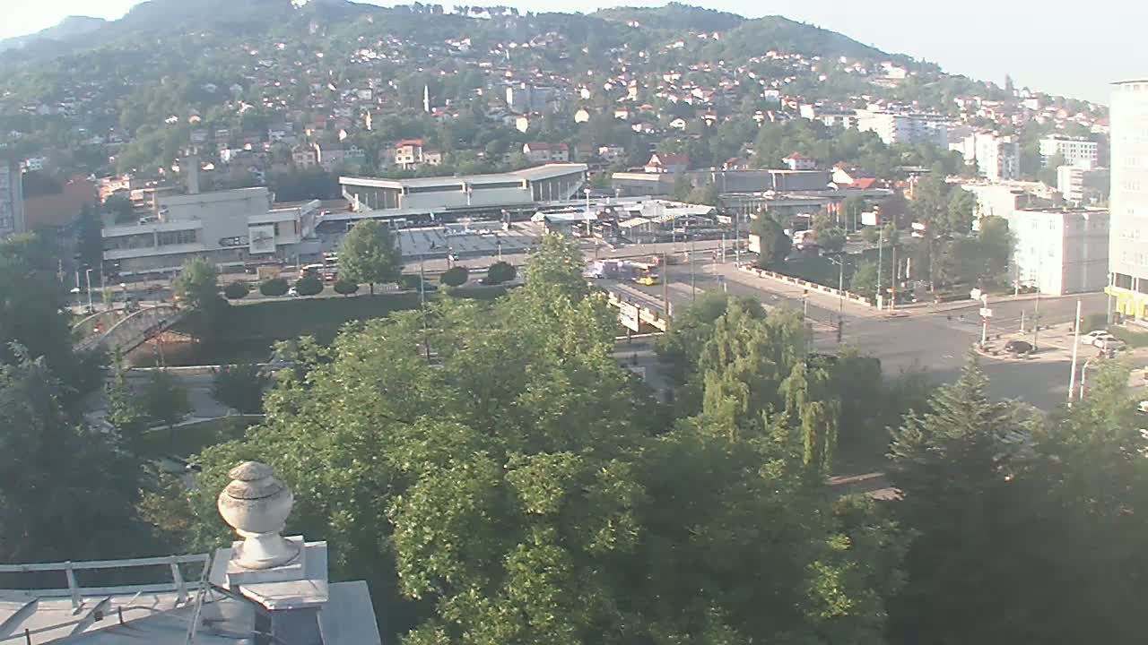 Općina (Municipality) Centar Sarajevo Skyline Live Cam - Centar, Sarajevo, Sarajevo Canton, Federation of Bosnia and Herzegovina,  Bosnia and Herzegovina