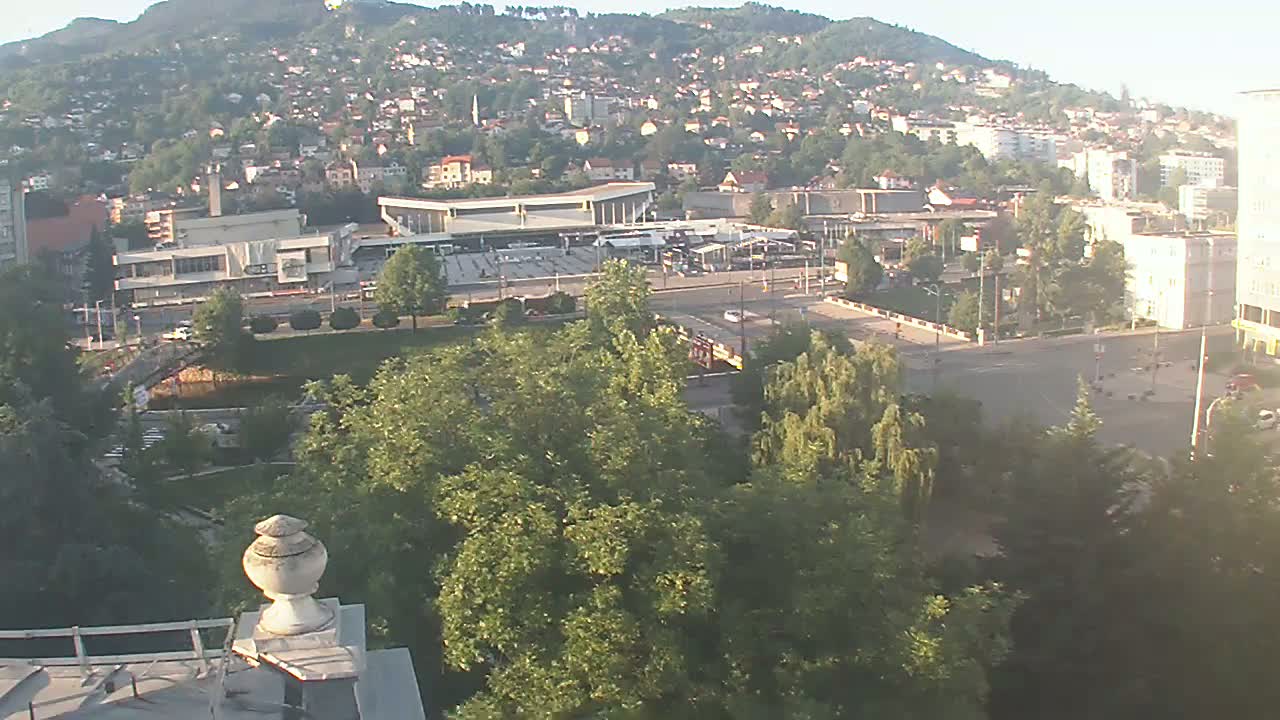 Općina (Municipality) Centar Sarajevo Skyline Live Cam - Centar, Sarajevo, Sarajevo Canton, Federation of Bosnia and Herzegovina,  Bosnia and Herzegovina