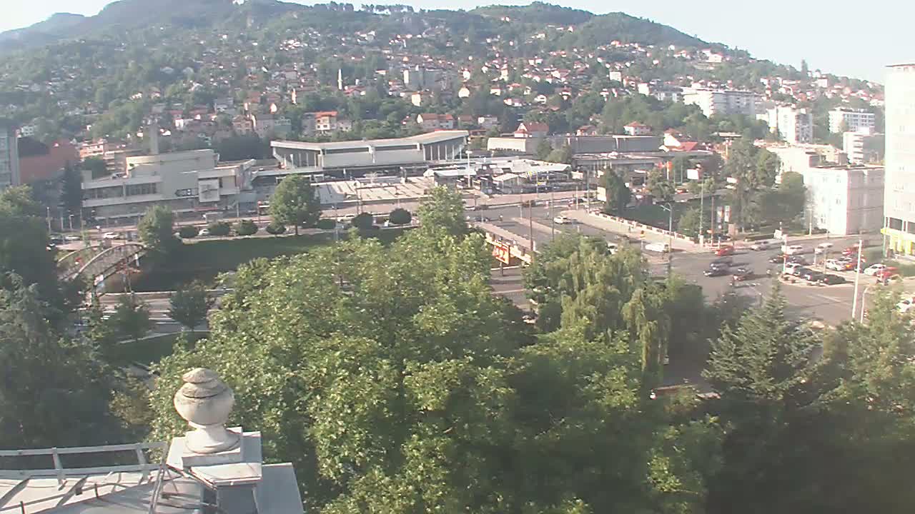 Općina (Municipality) Centar Sarajevo Skyline Live Cam - Centar, Sarajevo, Sarajevo Canton, Federation of Bosnia and Herzegovina,  Bosnia and Herzegovina