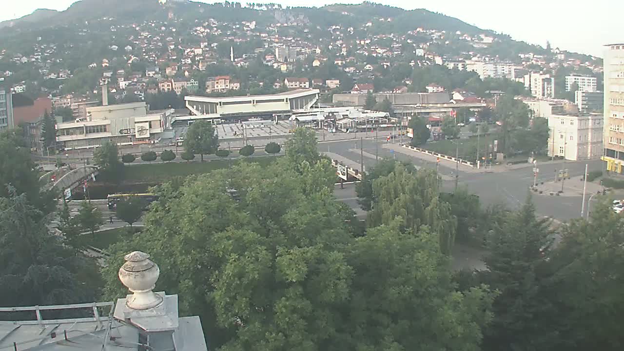 Općina (Municipality) Centar Sarajevo Skyline Live Cam - Centar, Sarajevo, Sarajevo Canton, Federation of Bosnia and Herzegovina,  Bosnia and Herzegovina