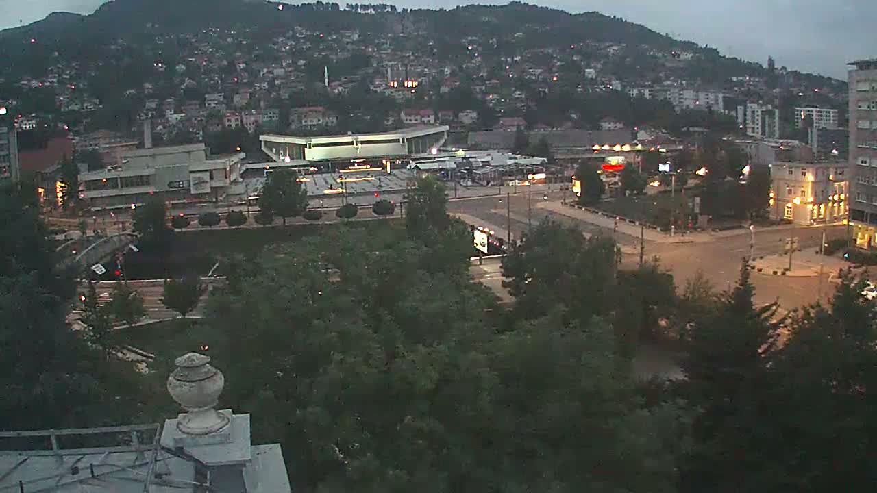 Općina (Municipality) Centar Sarajevo Skyline Live Cam - Centar, Sarajevo, Sarajevo Canton, Federation of Bosnia and Herzegovina,  Bosnia and Herzegovina