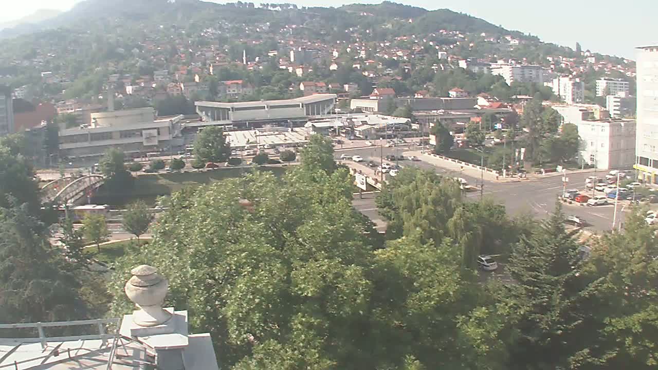 Općina (Municipality) Centar Sarajevo Skyline Live Cam - Centar, Sarajevo, Sarajevo Canton, Federation of Bosnia and Herzegovina,  Bosnia and Herzegovina