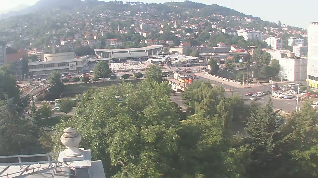 Općina (Municipality) Centar Sarajevo Skyline Live Cam - Centar, Sarajevo, Sarajevo Canton, Federation of Bosnia and Herzegovina,  Bosnia and Herzegovina