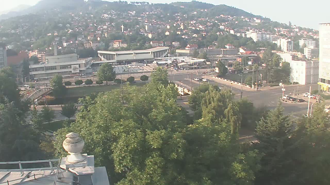 Općina (Municipality) Centar Sarajevo Skyline Live Cam - Centar, Sarajevo, Sarajevo Canton, Federation of Bosnia and Herzegovina,  Bosnia and Herzegovina