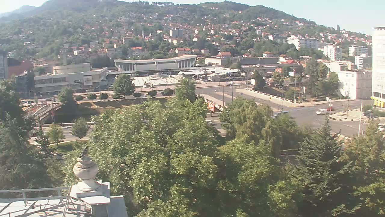 Općina (Municipality) Centar Sarajevo Skyline Live Cam - Centar, Sarajevo, Sarajevo Canton, Federation of Bosnia and Herzegovina,  Bosnia and Herzegovina