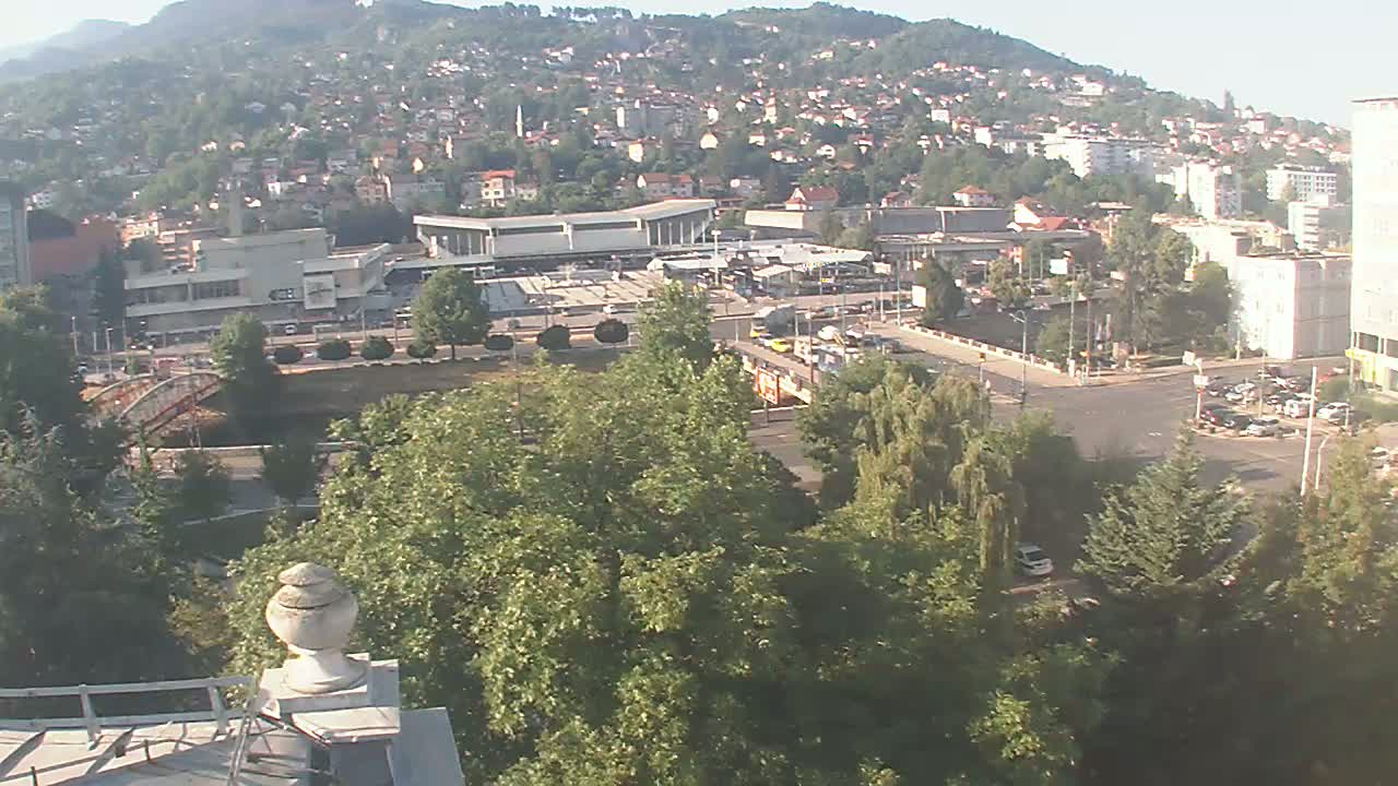 Općina (Municipality) Centar Sarajevo Skyline Live Cam - Centar, Sarajevo, Sarajevo Canton, Federation of Bosnia and Herzegovina,  Bosnia and Herzegovina