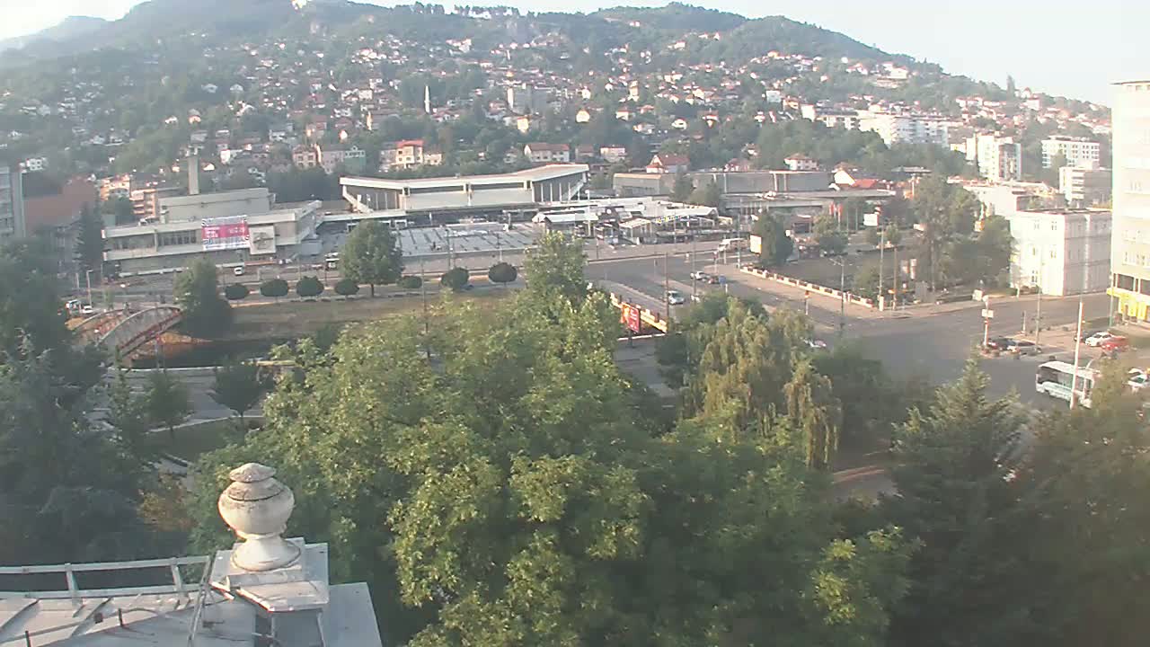 Općina (Municipality) Centar Sarajevo Skyline Live Cam - Centar, Sarajevo, Sarajevo Canton, Federation of Bosnia and Herzegovina,  Bosnia and Herzegovina
