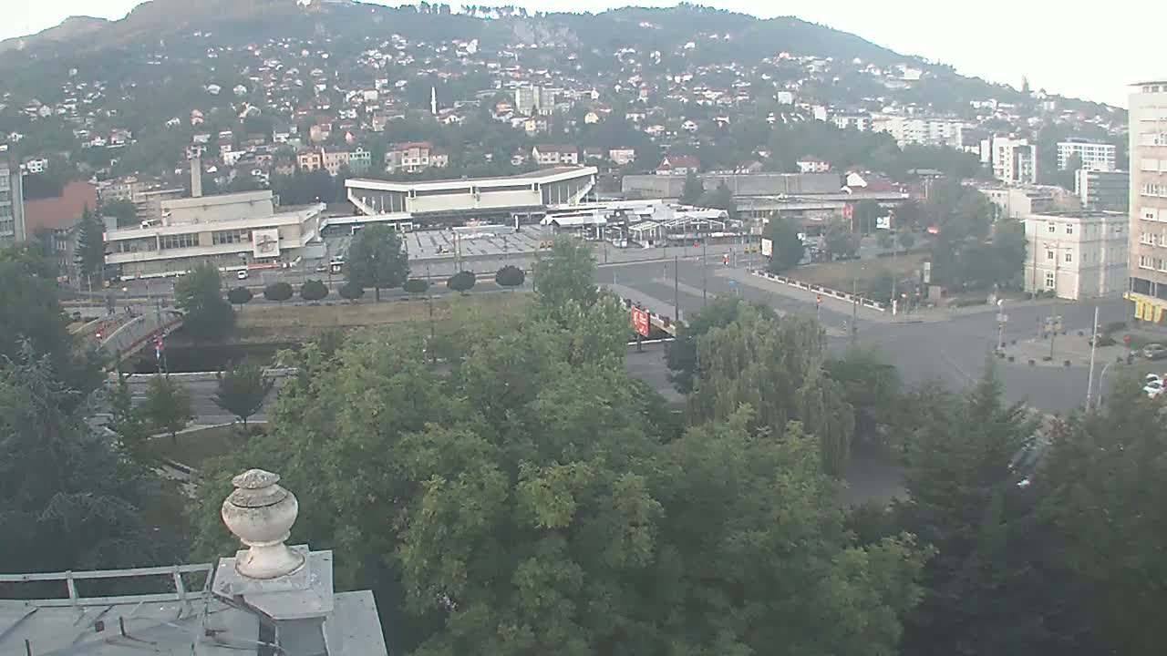 Općina (Municipality) Centar Sarajevo Skyline Live Cam - Centar, Sarajevo, Sarajevo Canton, Federation of Bosnia and Herzegovina,  Bosnia and Herzegovina