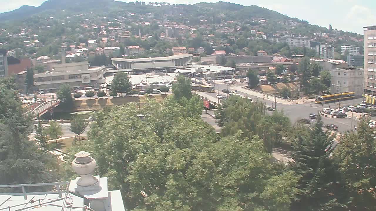 Općina (Municipality) Centar Sarajevo Skyline Live Cam - Centar, Sarajevo, Sarajevo Canton, Federation of Bosnia and Herzegovina,  Bosnia and Herzegovina