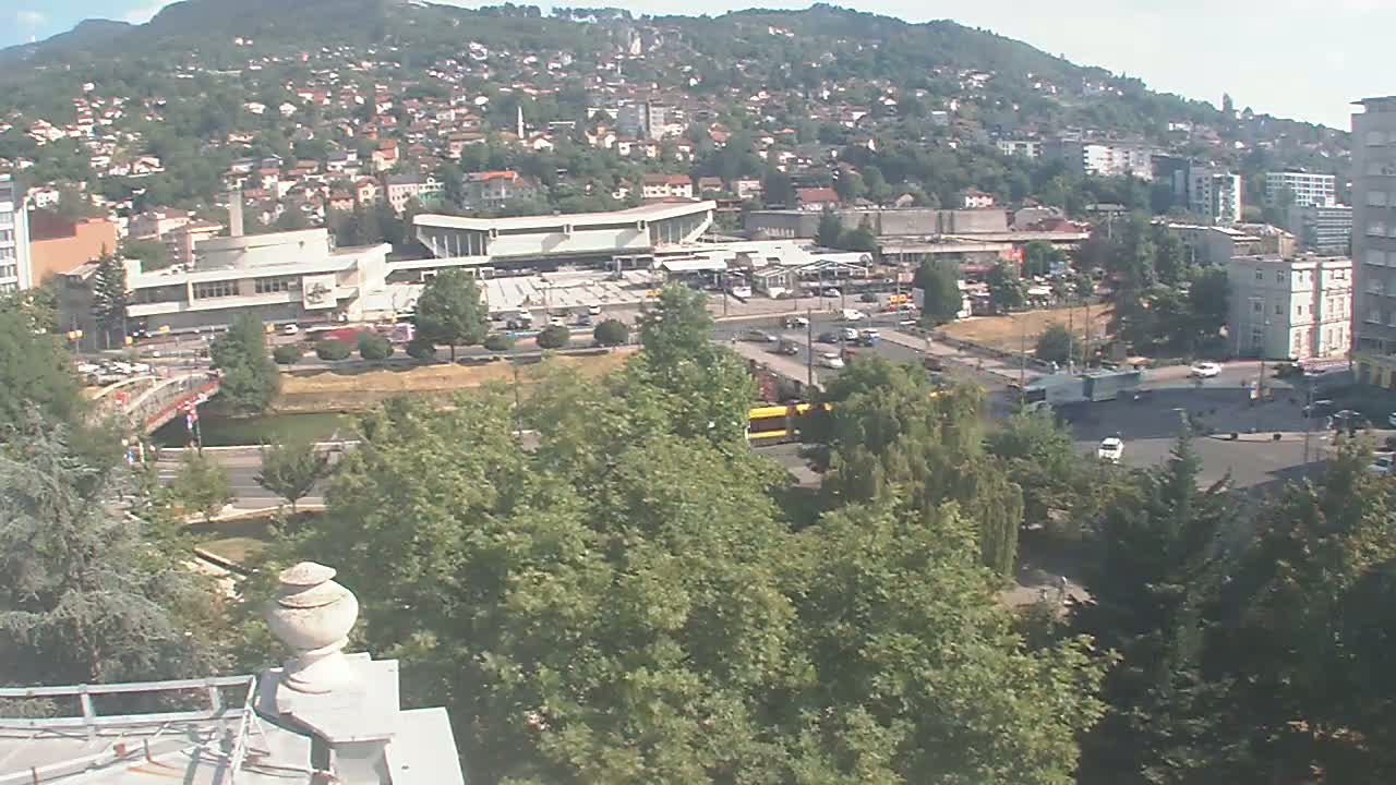 Općina (Municipality) Centar Sarajevo Skyline Live Cam - Centar, Sarajevo, Sarajevo Canton, Federation of Bosnia and Herzegovina,  Bosnia and Herzegovina