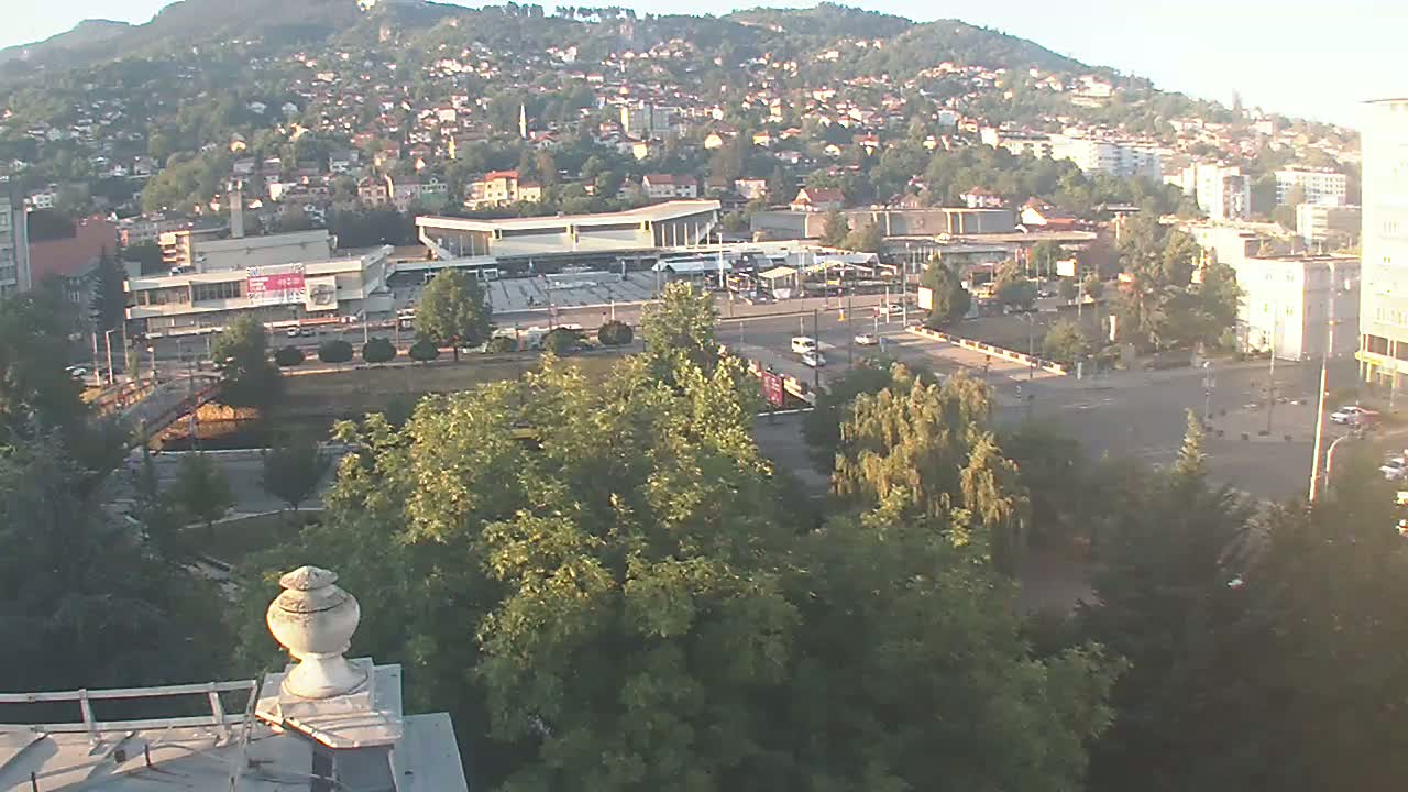 Općina (Municipality) Centar Sarajevo Skyline Live Cam - Centar, Sarajevo, Sarajevo Canton, Federation of Bosnia and Herzegovina,  Bosnia and Herzegovina