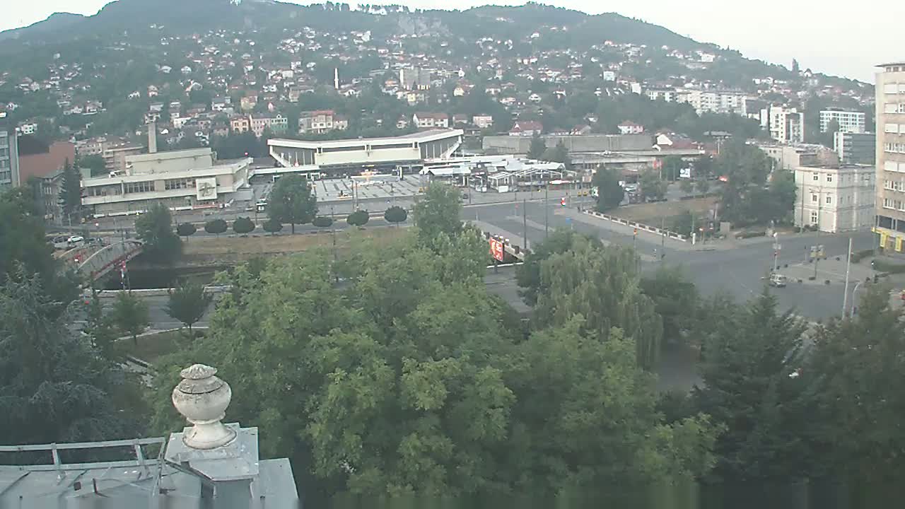 Općina (Municipality) Centar Sarajevo Skyline Live Cam - Centar, Sarajevo, Sarajevo Canton, Federation of Bosnia and Herzegovina,  Bosnia and Herzegovina