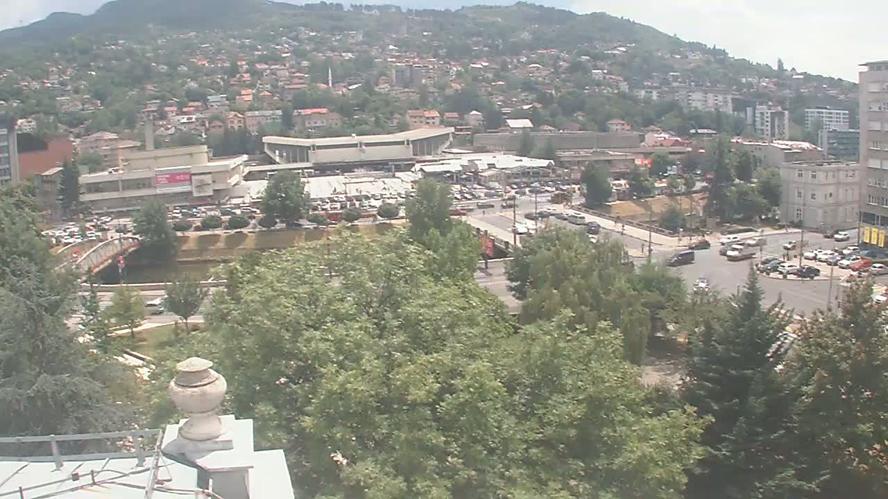 Općina (Municipality) Centar Sarajevo Skyline Live Cam - Centar, Sarajevo, Sarajevo Canton, Federation of Bosnia and Herzegovina,  Bosnia and Herzegovina