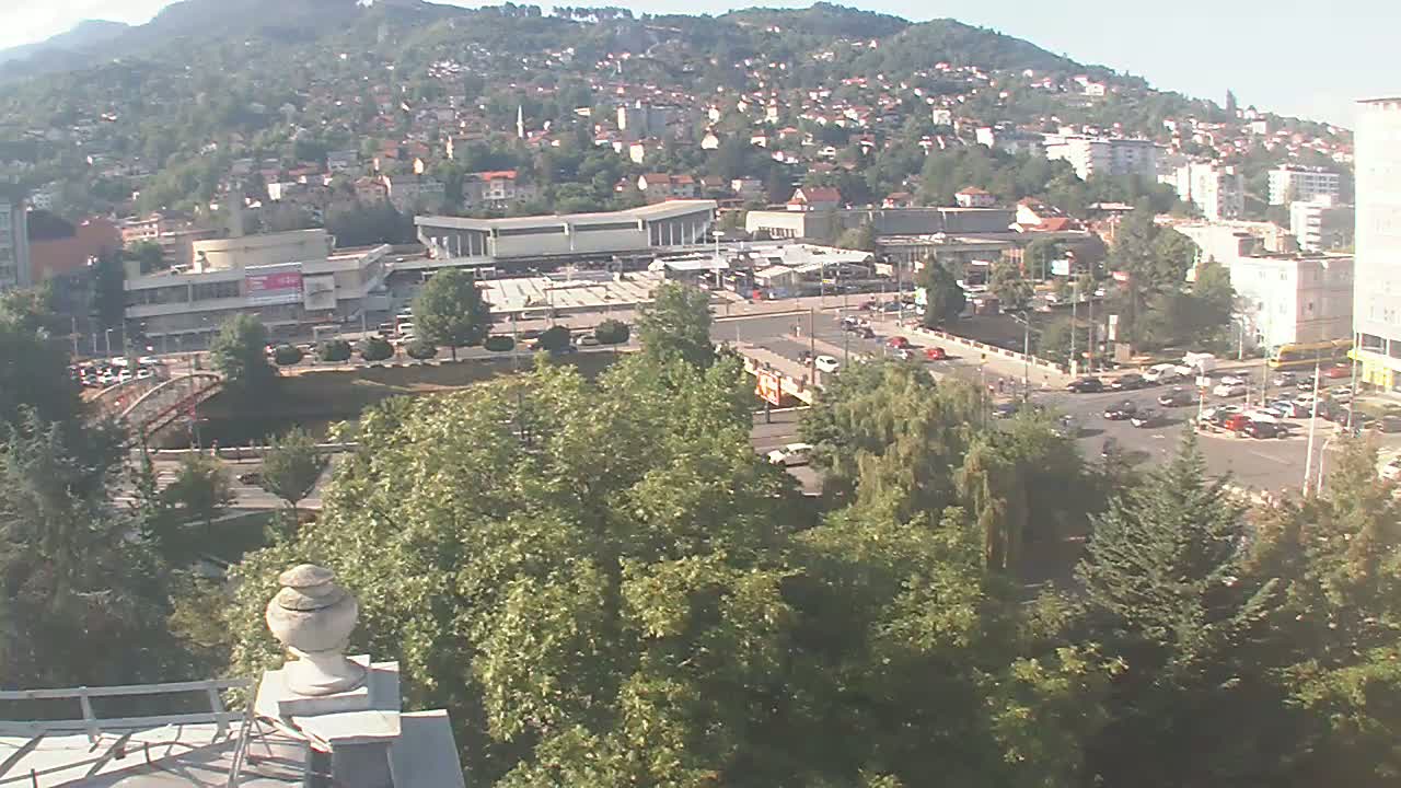 Općina (Municipality) Centar Sarajevo Skyline Live Cam - Centar, Sarajevo, Sarajevo Canton, Federation of Bosnia and Herzegovina,  Bosnia and Herzegovina