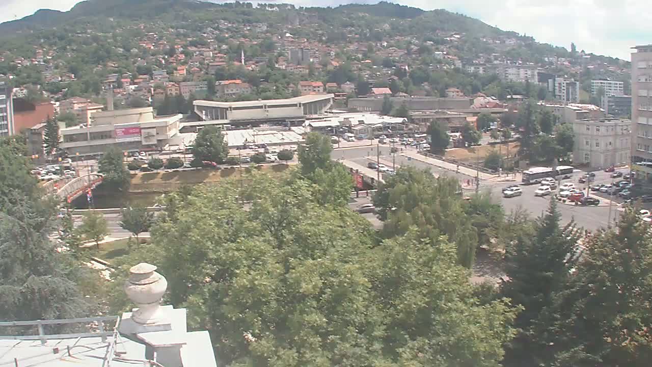 Općina (Municipality) Centar Sarajevo Skyline Live Cam - Centar, Sarajevo, Sarajevo Canton, Federation of Bosnia and Herzegovina,  Bosnia and Herzegovina