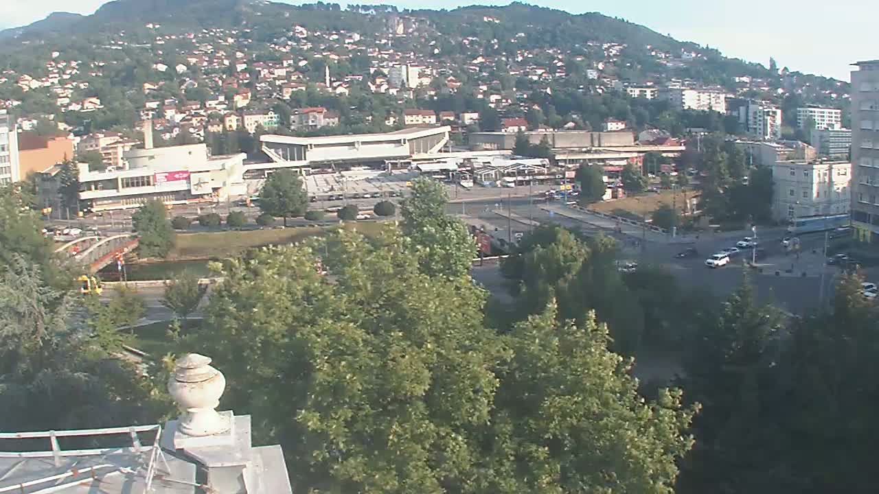 Općina (Municipality) Centar Sarajevo Skyline Live Cam - Centar, Sarajevo, Sarajevo Canton, Federation of Bosnia and Herzegovina,  Bosnia and Herzegovina