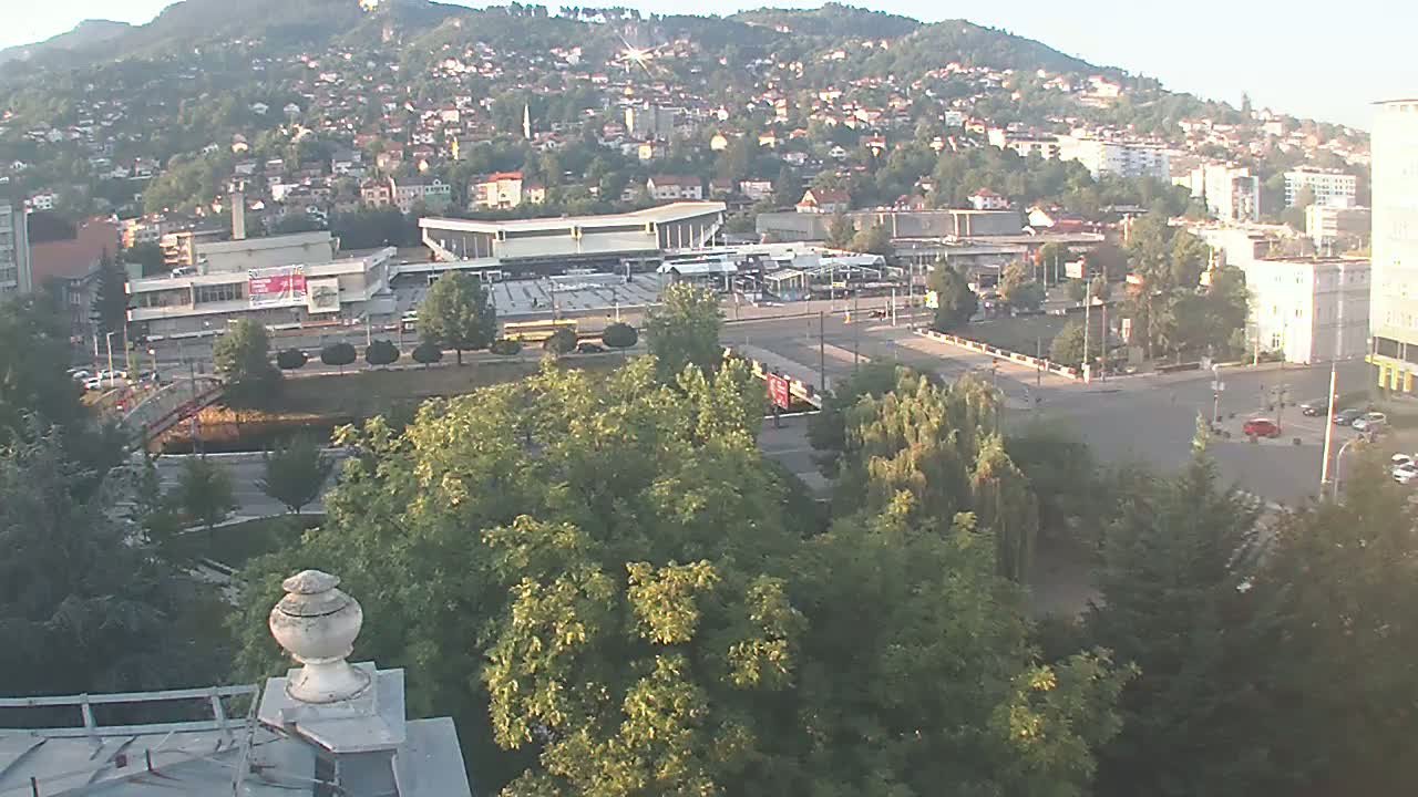 Općina (Municipality) Centar Sarajevo Skyline Live Cam - Centar, Sarajevo, Sarajevo Canton, Federation of Bosnia and Herzegovina,  Bosnia and Herzegovina