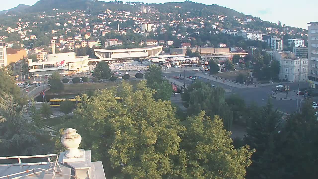 Općina (Municipality) Centar Sarajevo Skyline Live Cam - Centar, Sarajevo, Sarajevo Canton, Federation of Bosnia and Herzegovina,  Bosnia and Herzegovina