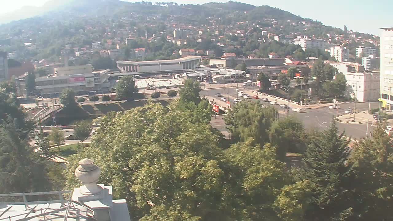 Općina (Municipality) Centar Sarajevo Skyline Live Cam - Centar, Sarajevo, Sarajevo Canton, Federation of Bosnia and Herzegovina,  Bosnia and Herzegovina