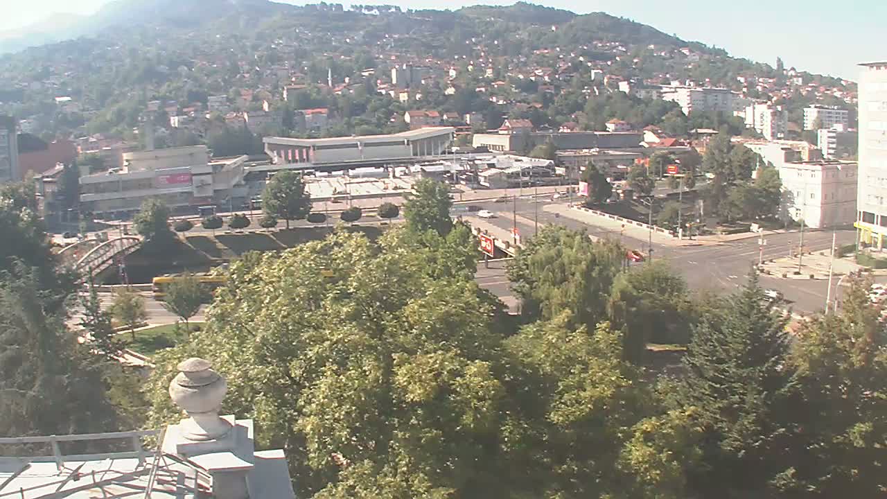 Općina (Municipality) Centar Sarajevo Skyline Live Cam - Centar, Sarajevo, Sarajevo Canton, Federation of Bosnia and Herzegovina,  Bosnia and Herzegovina