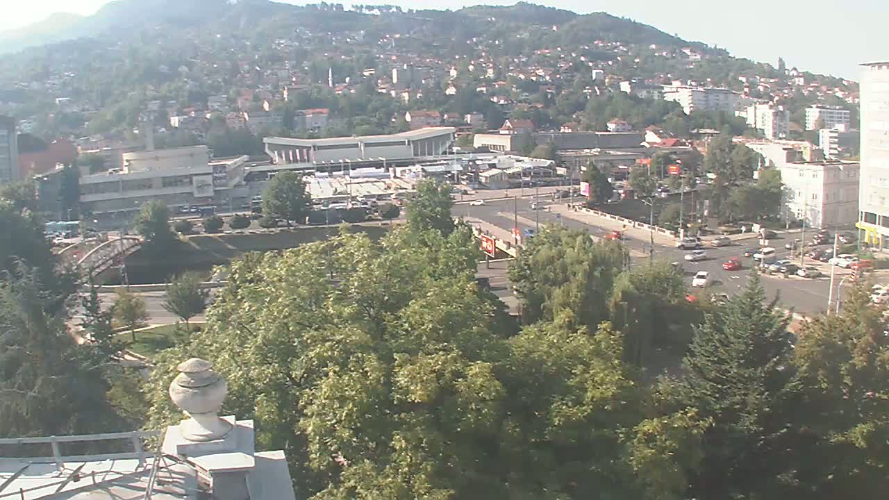 Općina (Municipality) Centar Sarajevo Skyline Live Cam - Centar, Sarajevo, Sarajevo Canton, Federation of Bosnia and Herzegovina,  Bosnia and Herzegovina