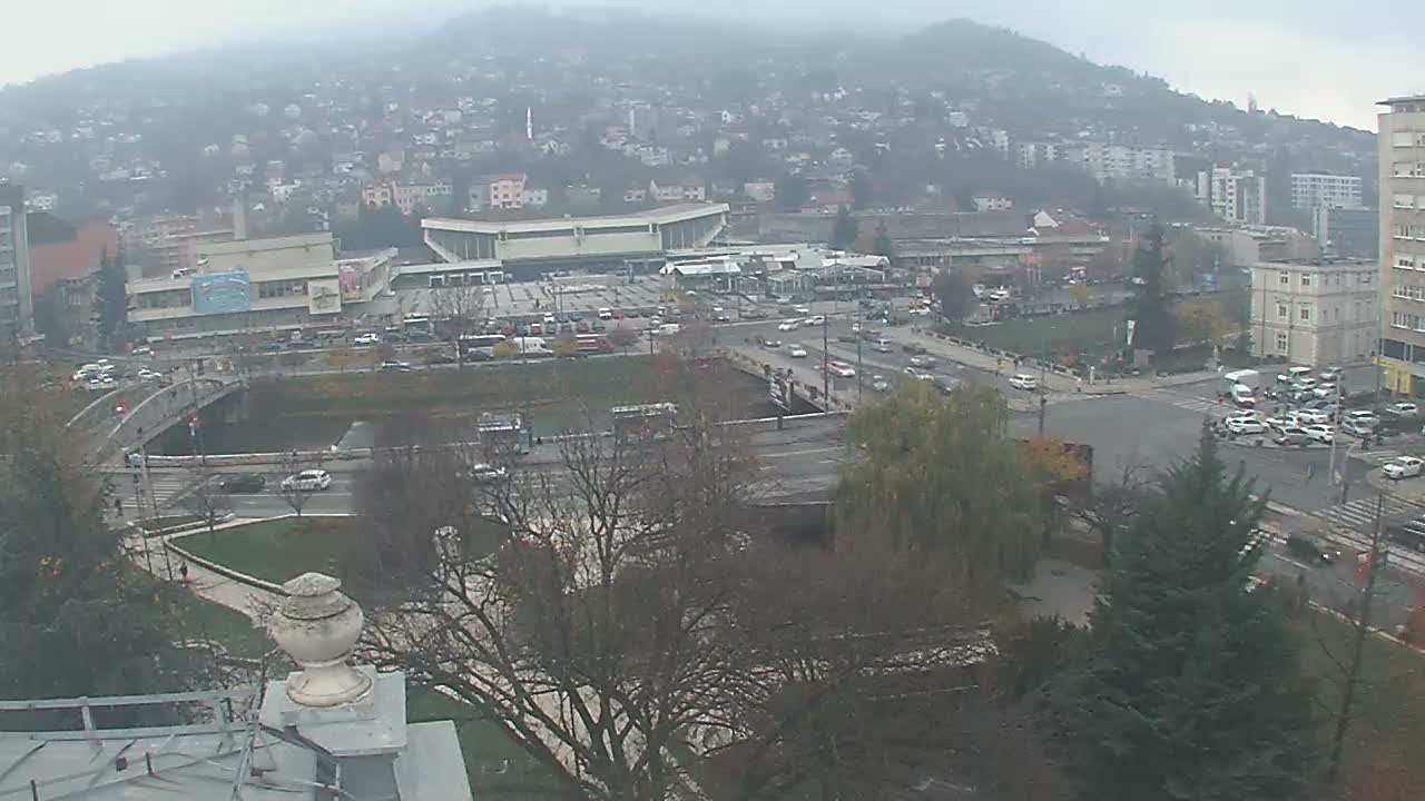 Općina (Municipality) Centar Sarajevo Skyline Live Cam - Centar, Sarajevo, Sarajevo Canton, Federation of Bosnia and Herzegovina,  Bosnia and Herzegovina