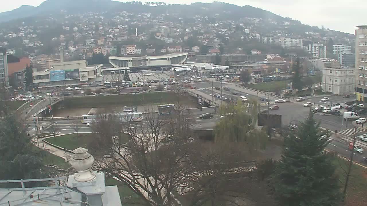 Općina (Municipality) Centar Sarajevo Skyline Live Cam - Centar, Sarajevo, Sarajevo Canton, Federation of Bosnia and Herzegovina,  Bosnia and Herzegovina