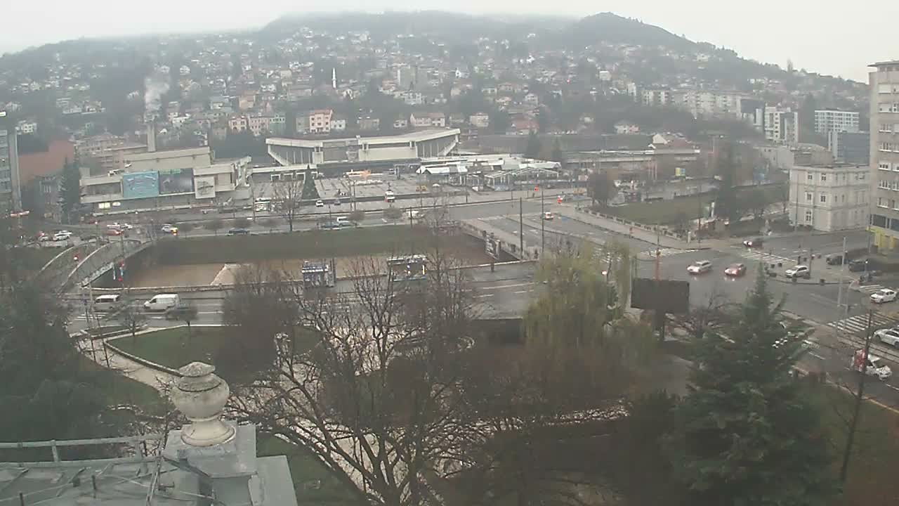 Općina (Municipality) Centar Sarajevo Skyline Live Cam - Centar, Sarajevo, Sarajevo Canton, Federation of Bosnia and Herzegovina,  Bosnia and Herzegovina