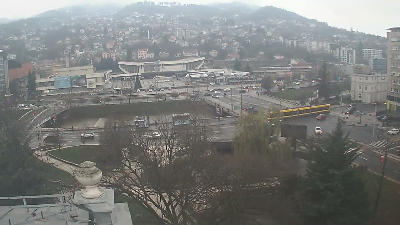 Općina (Municipality) Centar Sarajevo Skyline Live Cam - Centar, Sarajevo, Sarajevo Canton, Federation of Bosnia and Herzegovina,  Bosnia and Herzegovina