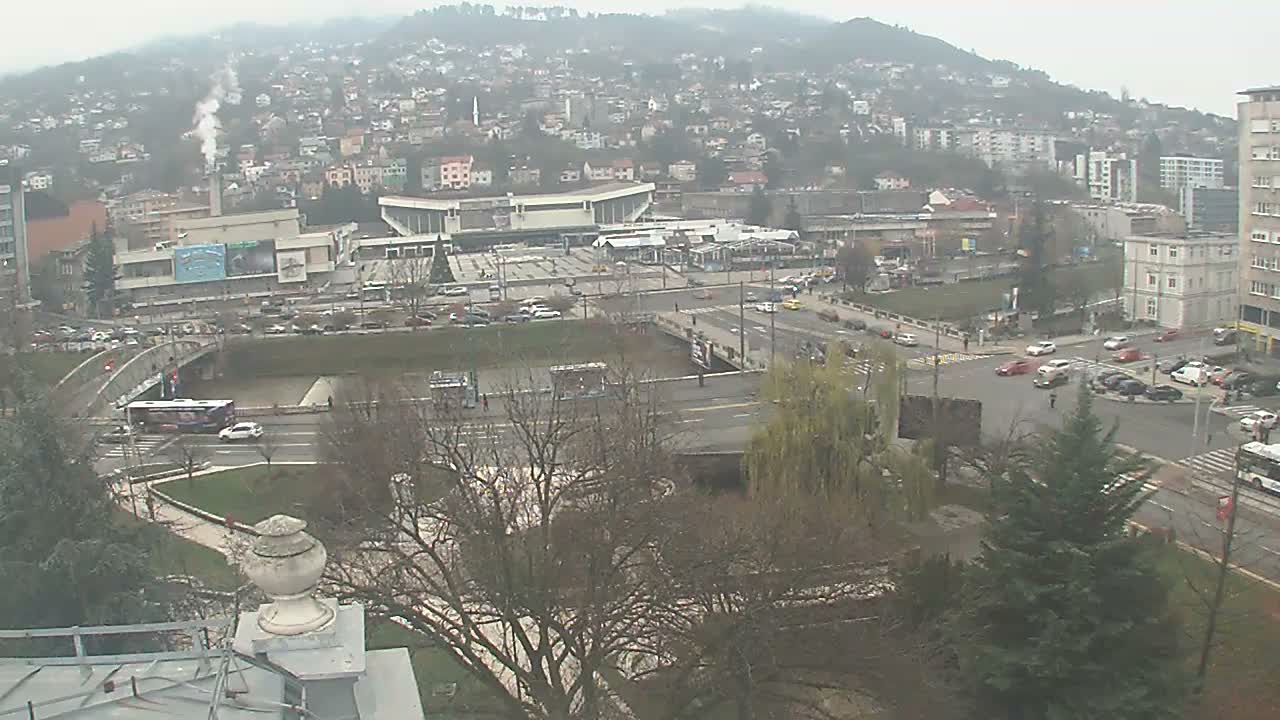 Općina (Municipality) Centar Sarajevo Skyline Live Cam - Centar, Sarajevo, Sarajevo Canton, Federation of Bosnia and Herzegovina,  Bosnia and Herzegovina