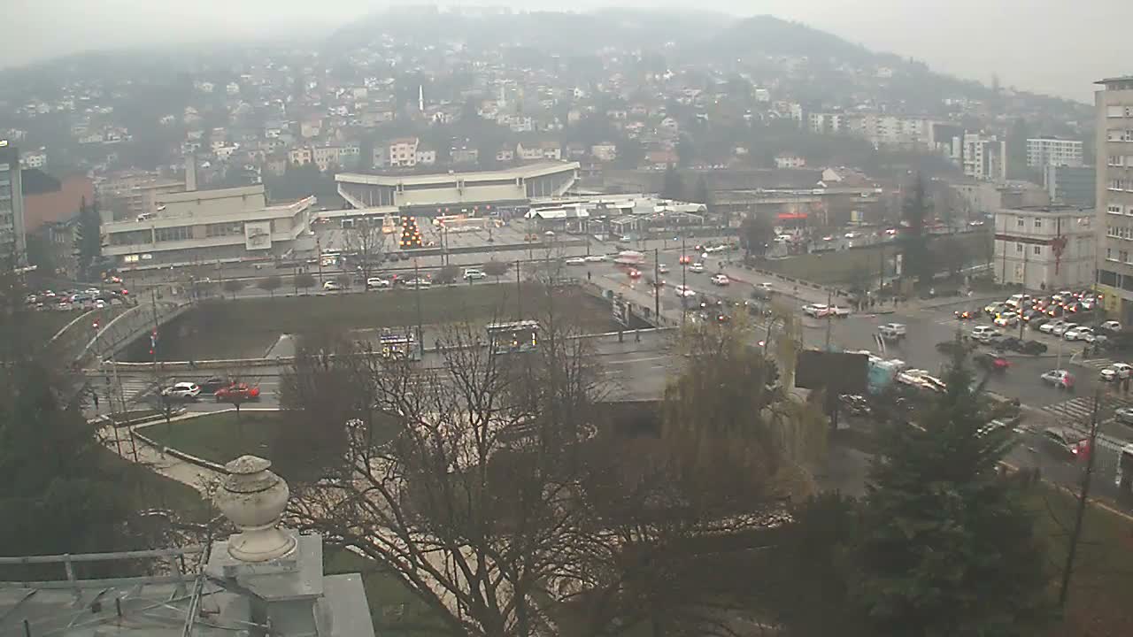Općina (Municipality) Centar Sarajevo Skyline Live Cam - Centar, Sarajevo, Sarajevo Canton, Federation of Bosnia and Herzegovina,  Bosnia and Herzegovina