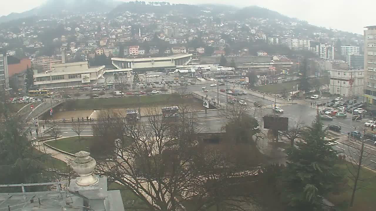 Općina (Municipality) Centar Sarajevo Skyline Live Cam - Centar, Sarajevo, Sarajevo Canton, Federation of Bosnia and Herzegovina,  Bosnia and Herzegovina