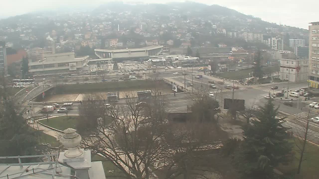 Općina (Municipality) Centar Sarajevo Skyline Live Cam - Centar, Sarajevo, Sarajevo Canton, Federation of Bosnia and Herzegovina,  Bosnia and Herzegovina