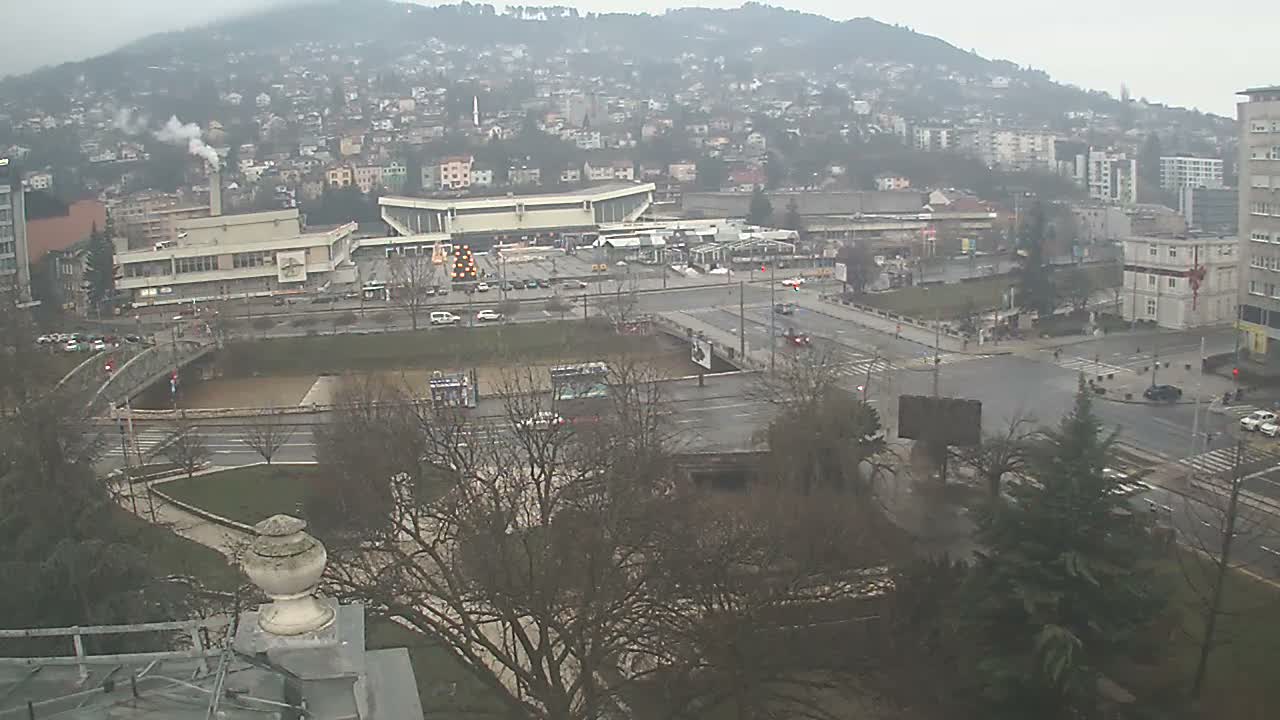 Općina (Municipality) Centar Sarajevo Skyline Live Cam - Centar, Sarajevo, Sarajevo Canton, Federation of Bosnia and Herzegovina,  Bosnia and Herzegovina