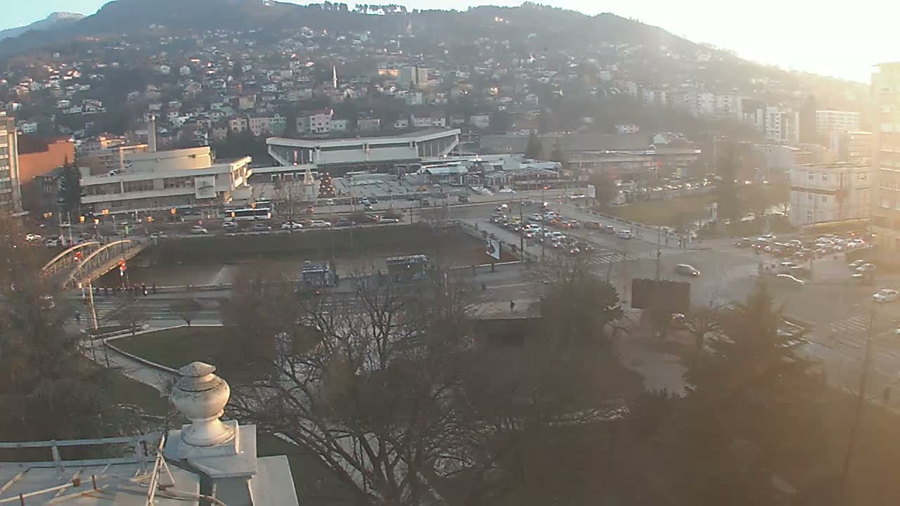 Općina (Municipality) Centar Sarajevo Skyline Live Cam - Centar, Sarajevo, Sarajevo Canton, Federation of Bosnia and Herzegovina,  Bosnia and Herzegovina
