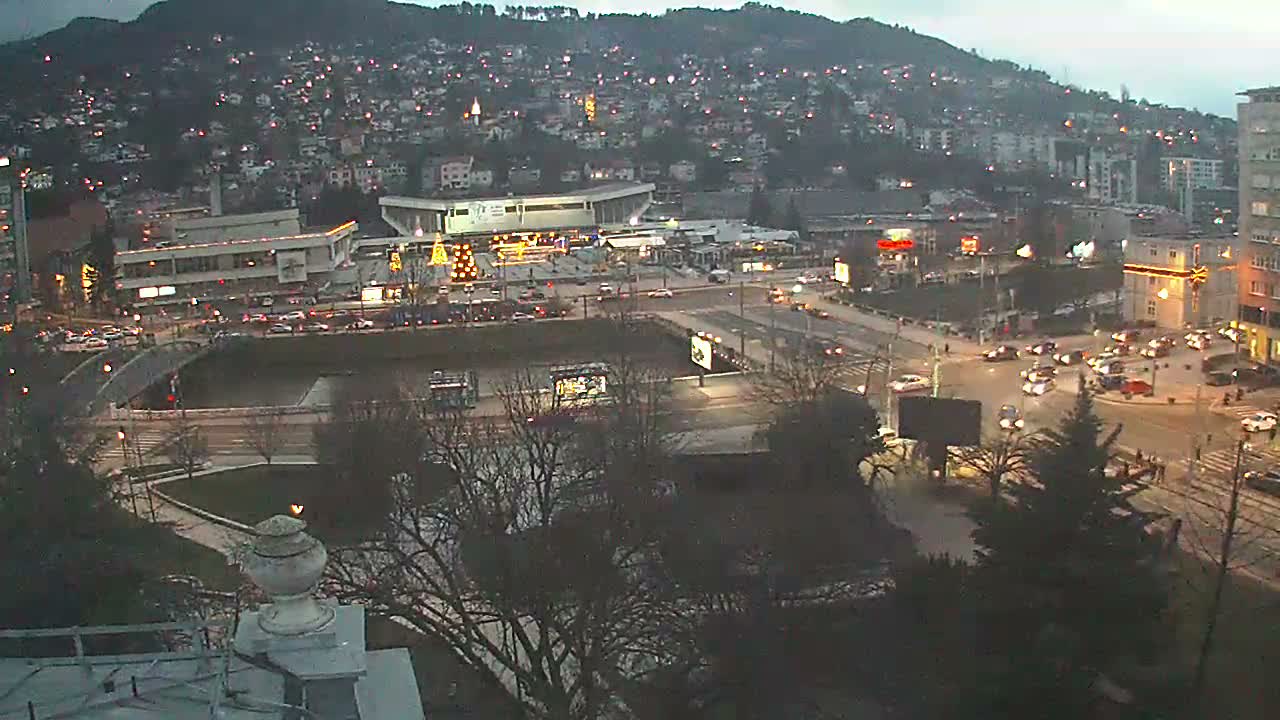 Općina (Municipality) Centar Sarajevo Skyline Live Cam - Centar, Sarajevo, Sarajevo Canton, Federation of Bosnia and Herzegovina,  Bosnia and Herzegovina