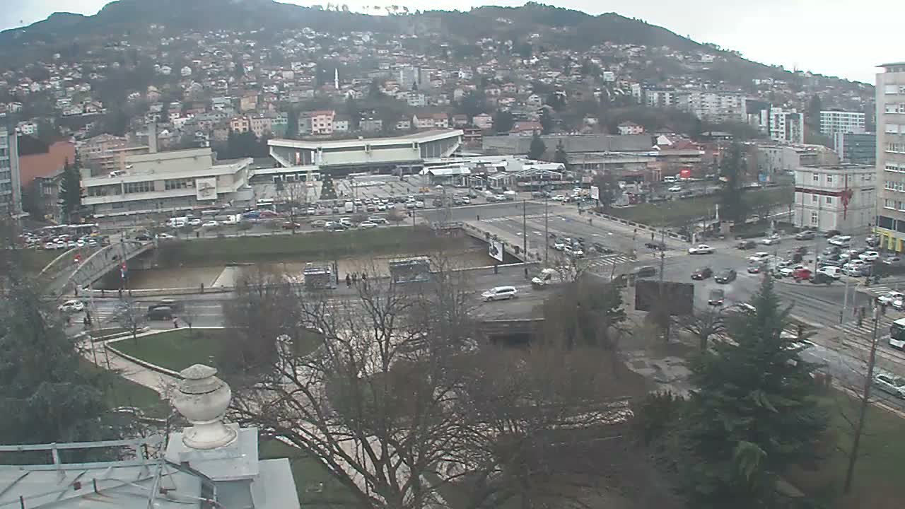 Općina (Municipality) Centar Sarajevo Skyline Live Cam - Centar, Sarajevo, Sarajevo Canton, Federation of Bosnia and Herzegovina,  Bosnia and Herzegovina
