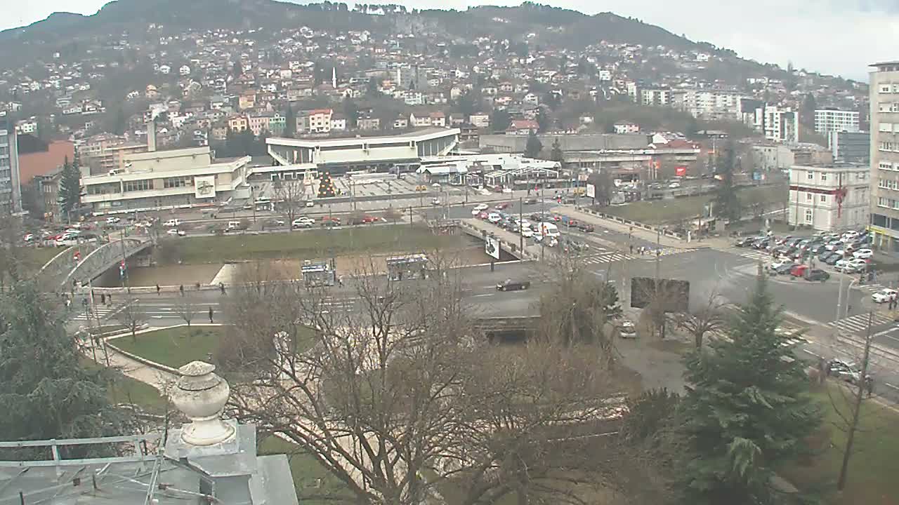 Općina (Municipality) Centar Sarajevo Skyline Live Cam - Centar, Sarajevo, Sarajevo Canton, Federation of Bosnia and Herzegovina,  Bosnia and Herzegovina