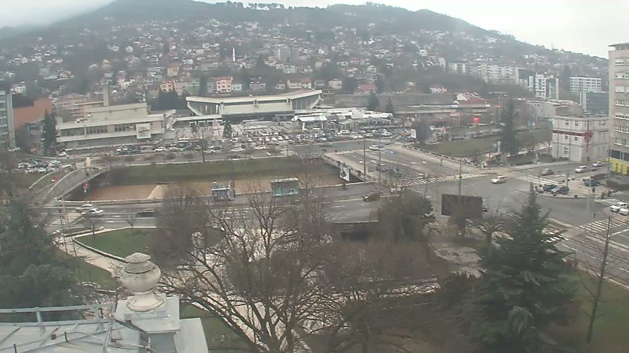 Općina (Municipality) Centar Sarajevo Skyline Live Cam - Centar, Sarajevo, Sarajevo Canton, Federation of Bosnia and Herzegovina,  Bosnia and Herzegovina