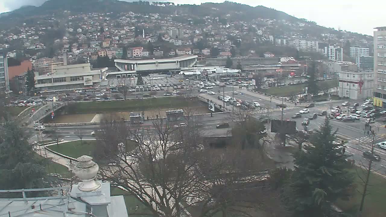 Općina (Municipality) Centar Sarajevo Skyline Live Cam - Centar, Sarajevo, Sarajevo Canton, Federation of Bosnia and Herzegovina,  Bosnia and Herzegovina