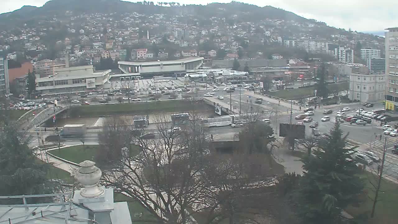 Općina (Municipality) Centar Sarajevo Skyline Live Cam - Centar, Sarajevo, Sarajevo Canton, Federation of Bosnia and Herzegovina,  Bosnia and Herzegovina