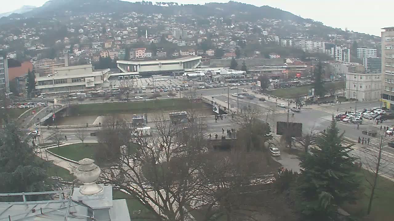 Općina (Municipality) Centar Sarajevo Skyline Live Cam - Centar, Sarajevo, Sarajevo Canton, Federation of Bosnia and Herzegovina,  Bosnia and Herzegovina
