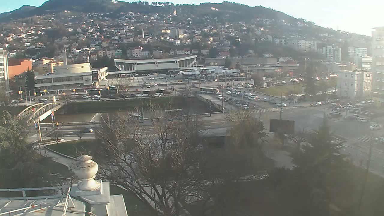 Općina (Municipality) Centar Sarajevo Skyline Live Cam - Centar, Sarajevo, Sarajevo Canton, Federation of Bosnia and Herzegovina,  Bosnia and Herzegovina