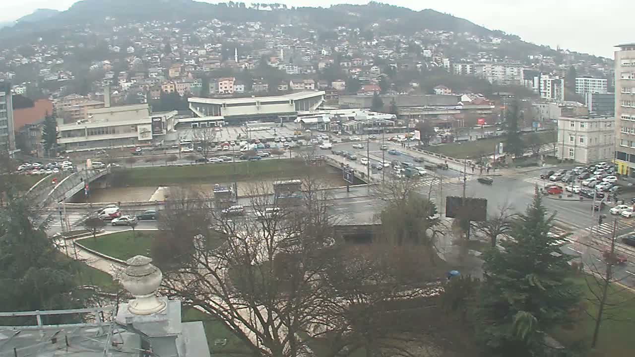 Općina (Municipality) Centar Sarajevo Skyline Live Cam - Centar, Sarajevo, Sarajevo Canton, Federation of Bosnia and Herzegovina,  Bosnia and Herzegovina