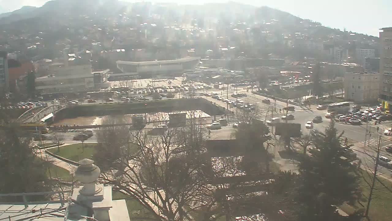 Općina (Municipality) Centar Sarajevo Skyline Live Cam - Centar, Sarajevo, Sarajevo Canton, Federation of Bosnia and Herzegovina,  Bosnia and Herzegovina