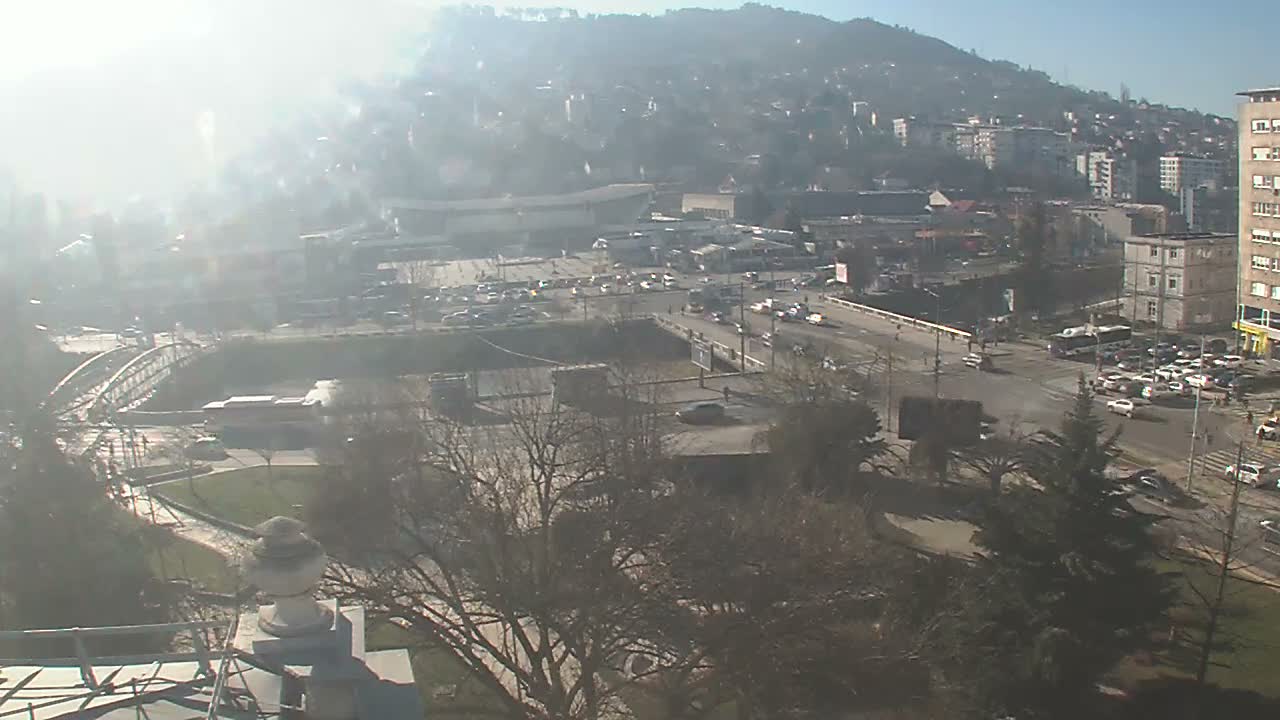 Općina (Municipality) Centar Sarajevo Skyline Live Cam - Centar, Sarajevo, Sarajevo Canton, Federation of Bosnia and Herzegovina,  Bosnia and Herzegovina
